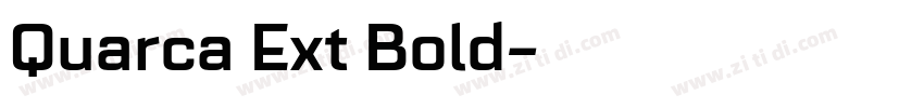 Quarca Ext Bold字体转换
